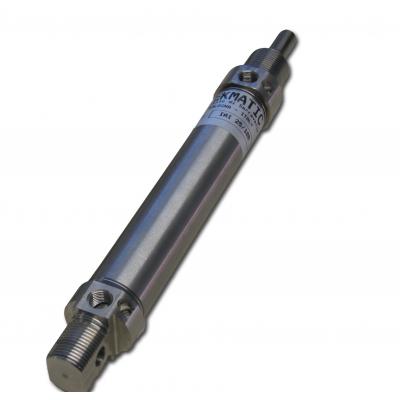 Cylinders stainless steel ISO6432 chamfered  double acting  cushioned  Bore 20 Stroke 400