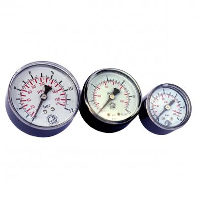 Pressure gauges Diam. 50 mm 0-6 BAR Connection 1/8 Psi 0-86