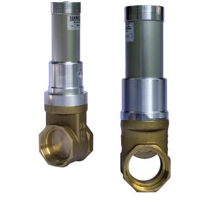 Gate valves 2 way 1-1/2"  pneumatic actuator single acting